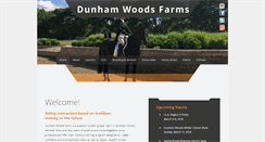 Desktop Screenshot of dunhamwoodsfarm.com