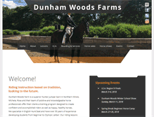 Tablet Screenshot of dunhamwoodsfarm.com
